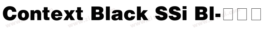 Context Black SSi Bl字体转换